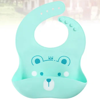 

1PC Waterproof Silicone Feeding Bib Simple Portable Practical Soft Kid Meal Bib for Babies Boys Girls