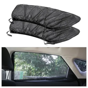 

2Pcs Car Side Window Sun Visor Anti-UV Curtain Sun Visor Car Mesh Sun Protection Auto Window Sun Shade Car Accessories 2021