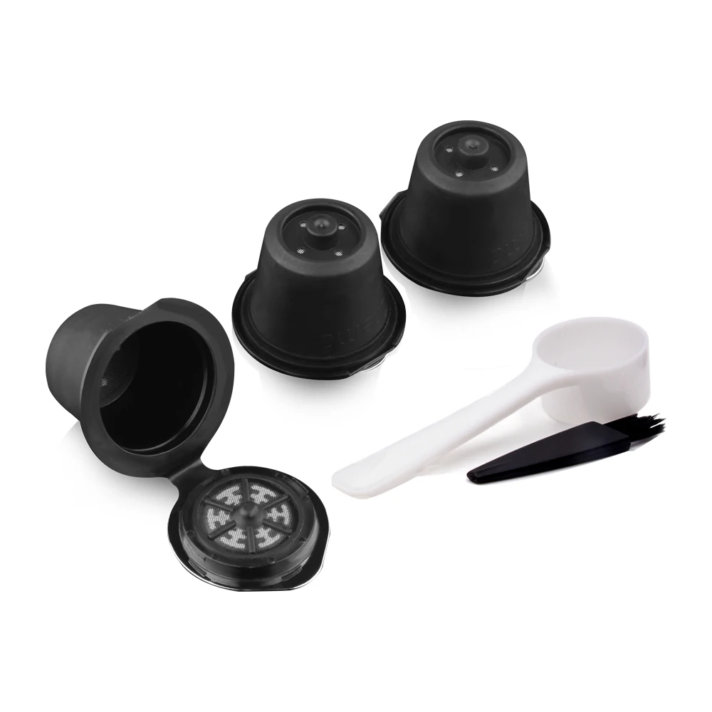 Многоразовые капсулы Nespresso 6 упаковок многоразовые капсулы совместимые Nespresso машины Crema пищевой PP - Цвет: 3Crema