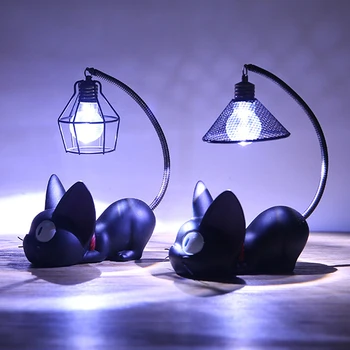 

LED Night Lamp Resin Cat Animal Lights Home Decoration Kitty Table Lamp For Children Cartoon Bedsiade Gifts Indoor Lighting