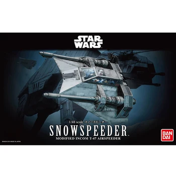 

Original Bandai Star Wars Rise of the Skywalker 1/48 SNOW SPEEDER Assembly Action Figure Brinquedos Model Dolls