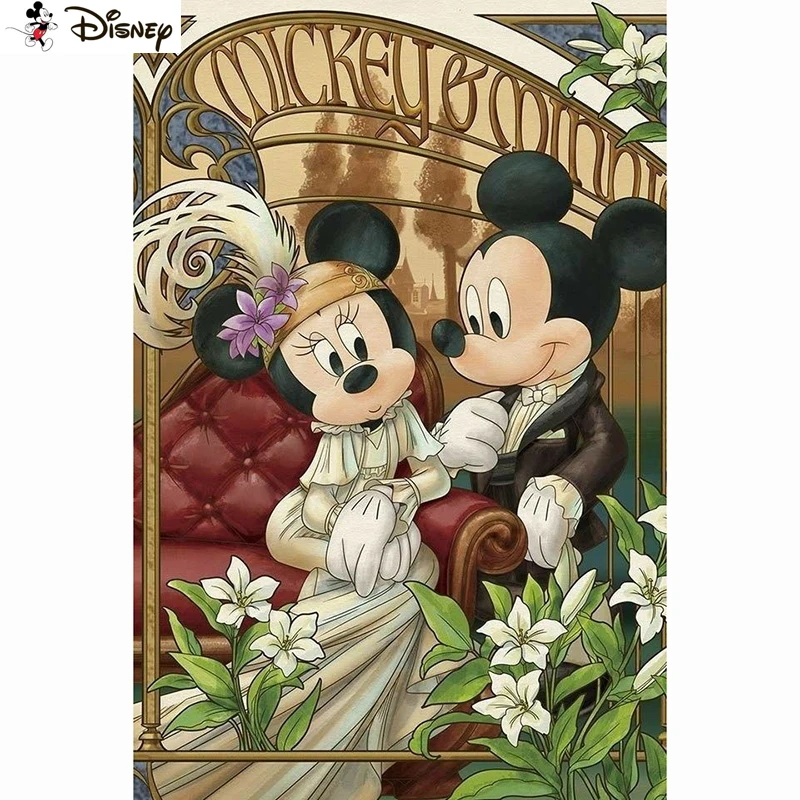 Disney 5D DIY Diamond Embroidery Full Display Cartoon Mickey Mouse  Diamond Painting Square/Round Rhinestones Decor Art A30455