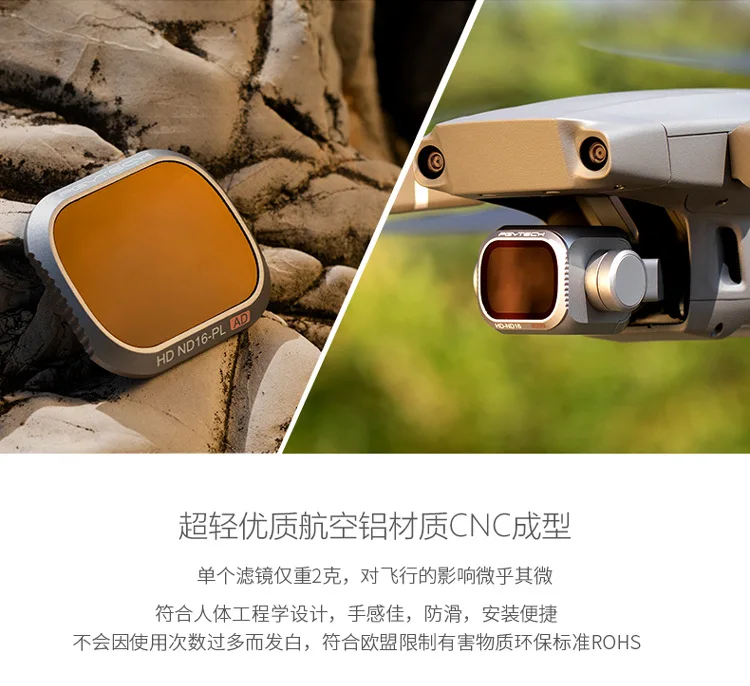 Pgytech YULAI Mavic 2 Pro Высококачественная версия фильтр поляризация Cpl светильник ND/UV используется в dji yulai 2