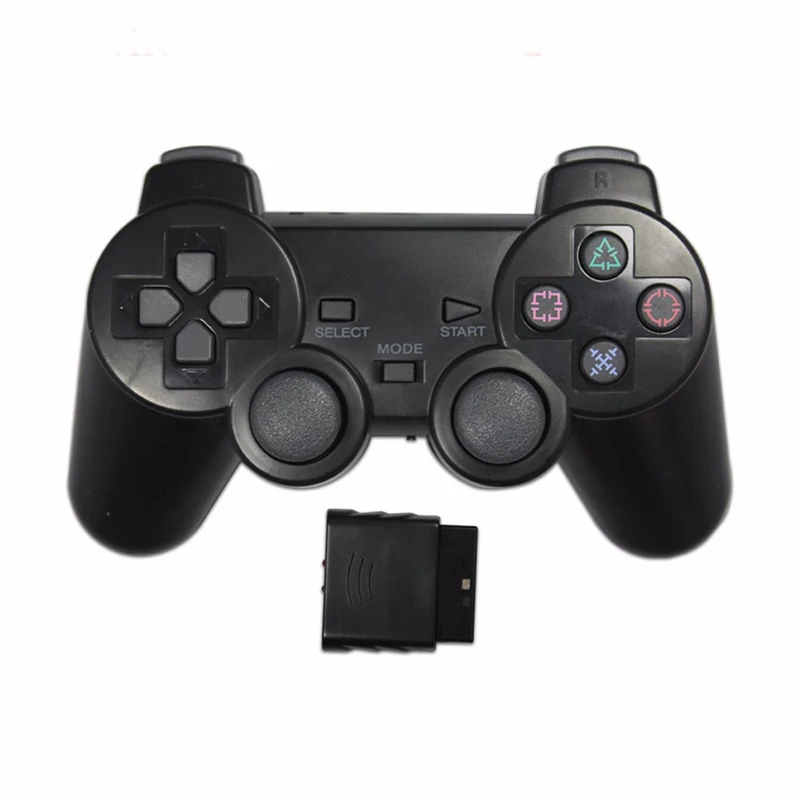Консоль джойстик Вибрационный Шок Джойстик прозрачный беспроводной геймпад для sony PS2 контроллер для Playstation 2 R25