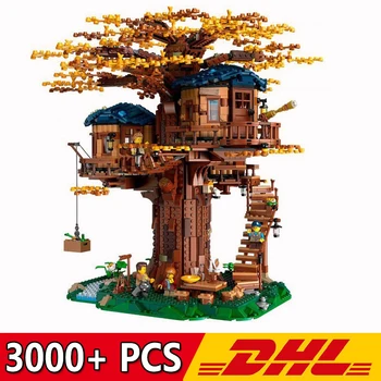

New Ideas Style Tree House 1:1 Model Building Blocks 3000+ Pcs Bricks Kids Toy 21318 Christmas Present Gifts