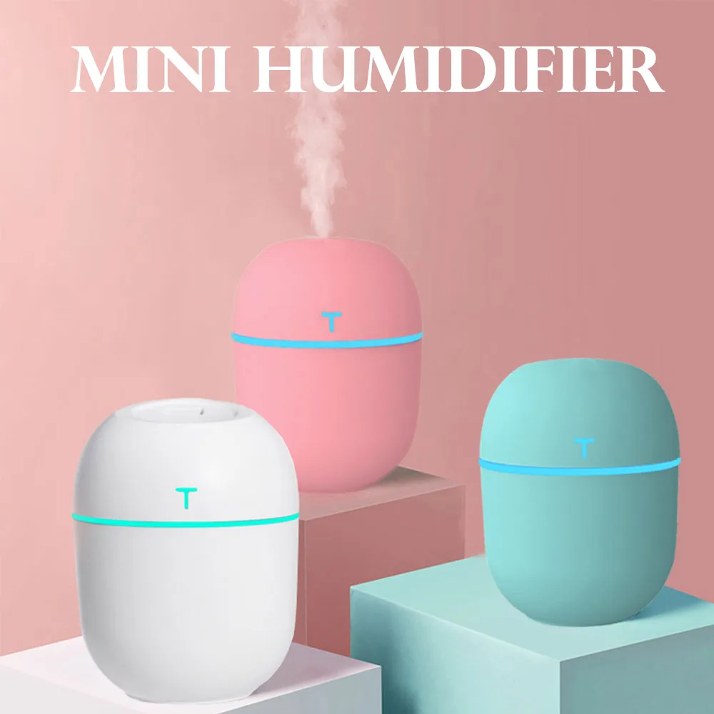 

2020 Ultrasonic Mini Air Humidifier 200ML Aroma Essential Oil Diffuser for Home Car USB Fogger Mist Maker with LED Night Lamp