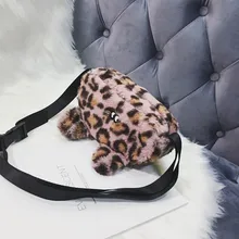 Модная мини-сумка-мессенджер для девочек, милая плюшевая мультяшная сумка на плечо, Повседневная Дорожная сумка на цепочке, сумки через плечо для женщин