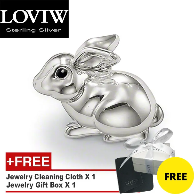 Кулон кролик модные милые ювелирные изделия из серебра 925 пробы Прямая поставка