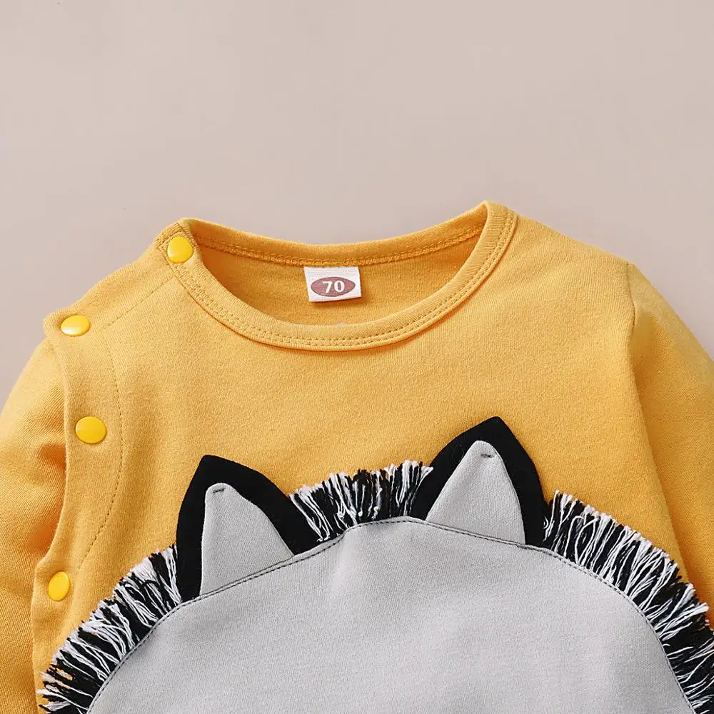 Baby Rompers Boys Clothes Cute Cartoon Pattern Newborn Infant Girl Jumpsuits Long Sleeve Toddler Kids Overalls One Piece Costume