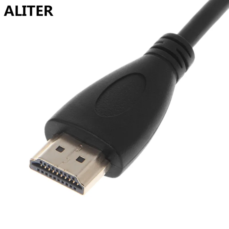 ALITER прямоугольный 90 градусов мини HDMI к HDMI спиральный кабель конвертер адаптер спиральный кабель