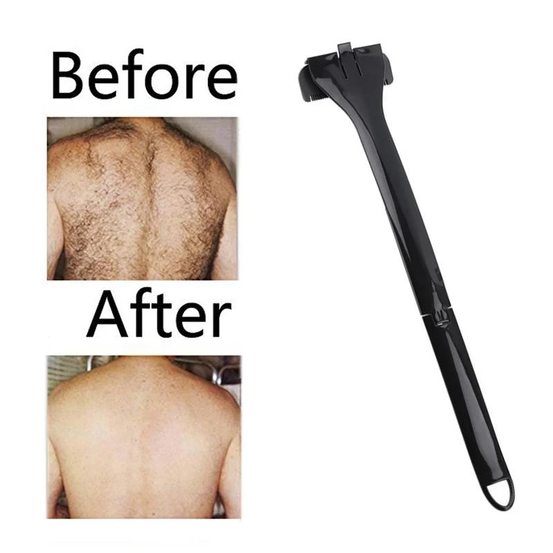 3 Style Back Hair Shavers Hair Clipper Do-it-yourself Whole Body Leg Back Razor Beard Trimmer Long Handle Big Blade Hair Removal (1)