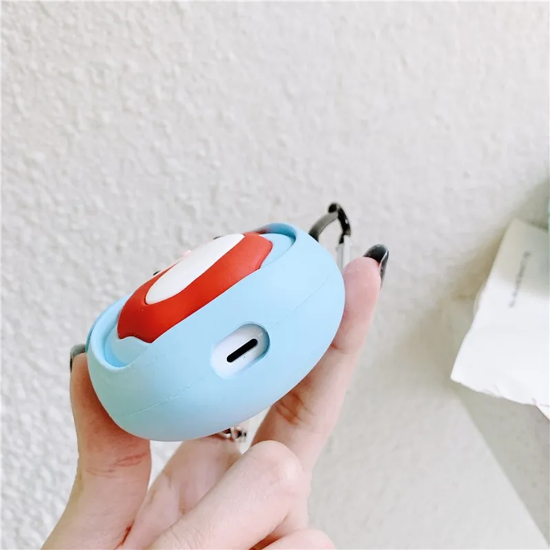 Для Airpods защитный чехол 3D милый мультфильм Ponyo беспроводной Bluetooth наушники чехол для Apple Airpods 2 Силиконовый наушник чехол