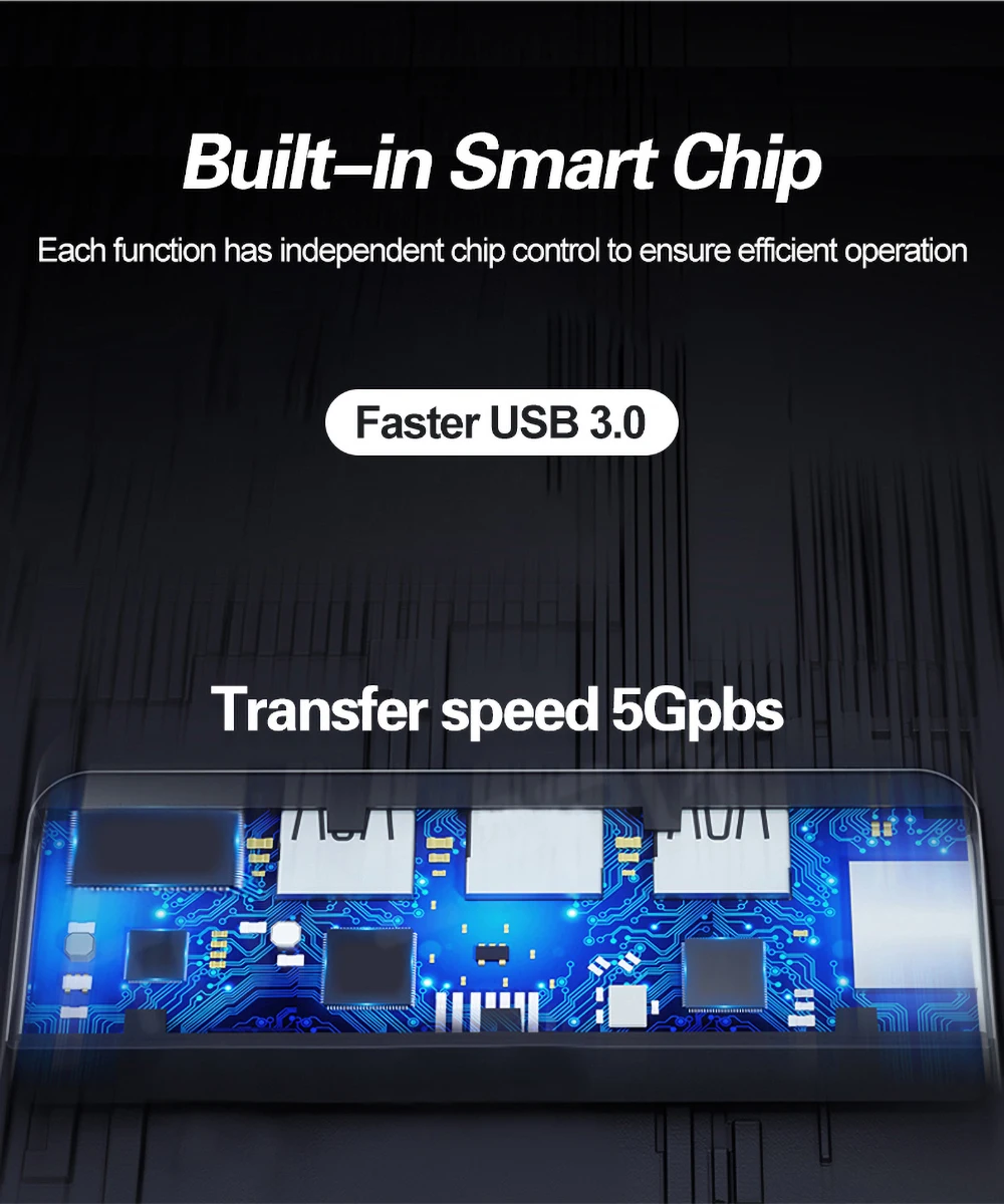 4 в 1 USB 3,0 концентратор RJ45 адаптер для Windows MacBook Pro док-станция Мульти USB C концентратор супер скорость USB 3,0 разветвитель 4 порта USB-C концентратор