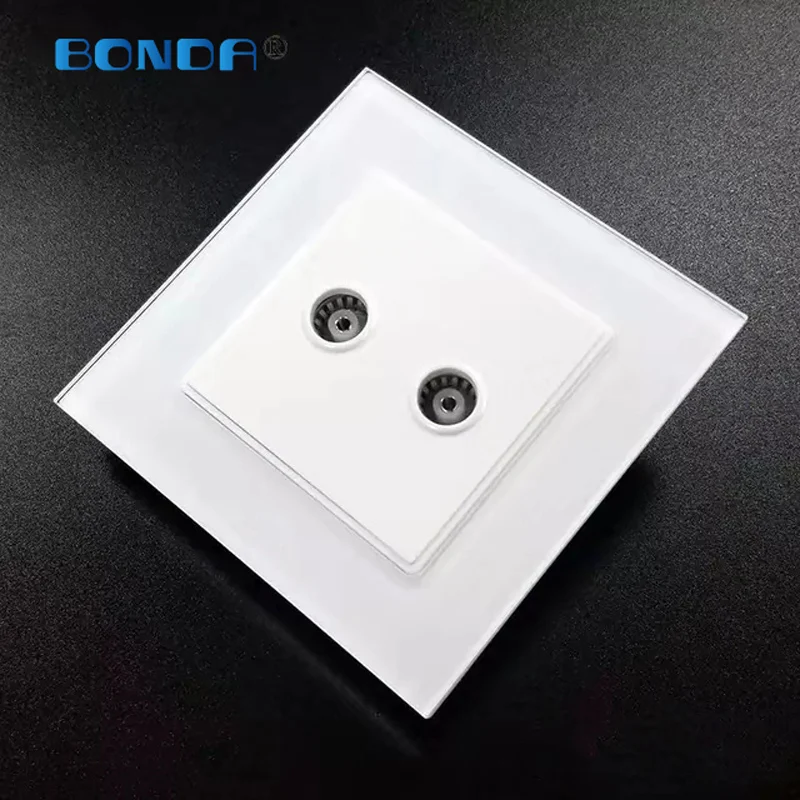 Двойная ТВ антенна настенная розетка разъем слабого тока Коаксиальная Выходная