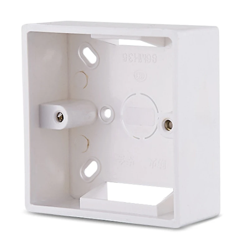 86X86 PVC Thickening Junction Box Wall Mount Cassette For Switch Socket Base Bottom Electrical Accessories | Обустройство дома