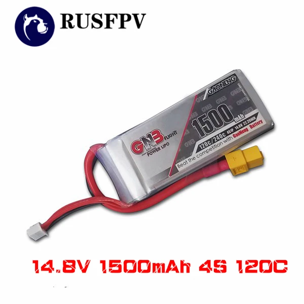 2 шт. Gaoneng GNB 14 8 V 1500mAh 4S 120C/240C Lipo батарея для RC Multirotor FPV гоночный Дрон Квадрокоптер