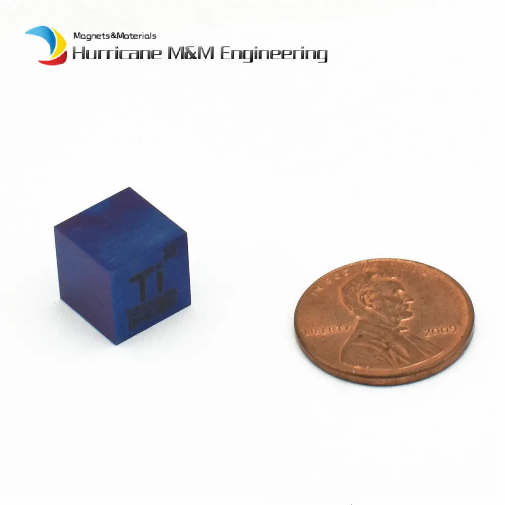 Металлический титановый Герметичный 1g плотность Cube Ti 99.95% чисто для элемент коллекции Сделай Сам ручной работы для хобби творчества