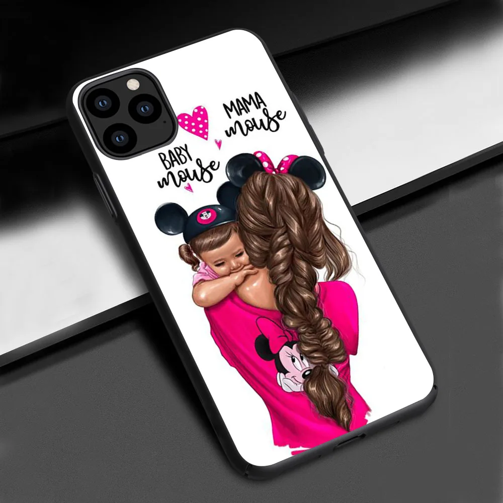 Девочка ребенок женщины мама чехол для телефона для Apple iPhone 11 Pro Max черный мягкий силиконовый чехол для телефона для iPhone 11 Pro прозрачный смартфон - Цвет: 08