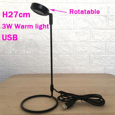 3W USB warm USB СВЕТОДИОДНЫЙ светильник для выращивания растений с мягкой трубкой, полный спектр, теплый светильник, красный светильник, лампа для комнатных растений для цветочного магазина, Цветочная комната - Испускаемый цвет: 3W USB warm