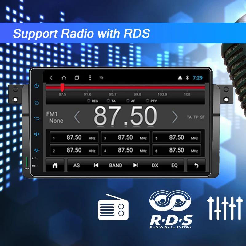 AUTOTOP " 2din Android 7,1 Автомобильный мультимедийный для E46/M3/MG/ZT/Rover 75/320/318/325 с gps Navi RDS Wi-Fi Mirrorlink(без DVD