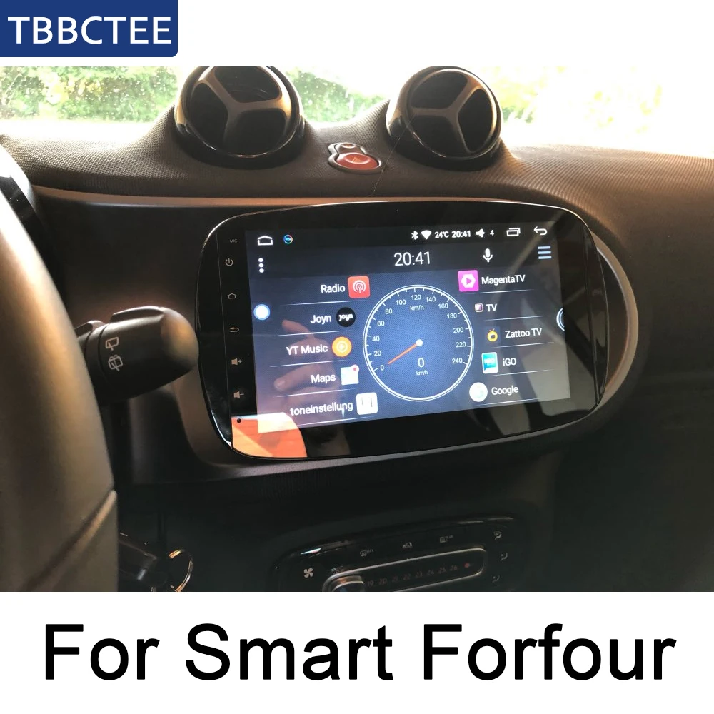 Для Smart Forfour~ Автомобильный мультимедийный Android Авторадио автомобильный проигрыватель с радио и GPS Bluetooth wifi Зеркало Ссылка Navi wifi HD экран