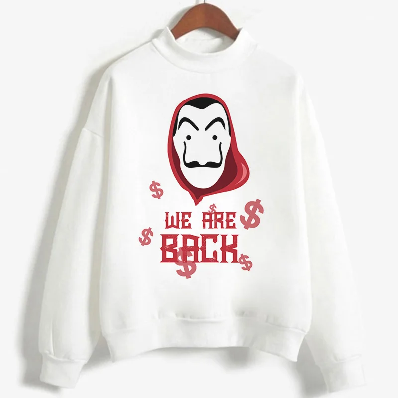Женская толстовка Dali Mask Money Heist The House Of Papel толстовка с капюшоном Vogue повседневные осенние толстовки с длинными рукавами - Цвет: 3031