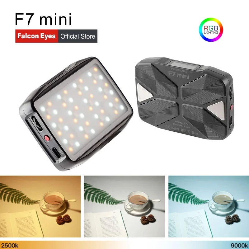 Falcon Eyes 5W Pocket RGB LED Light Adsorbable
