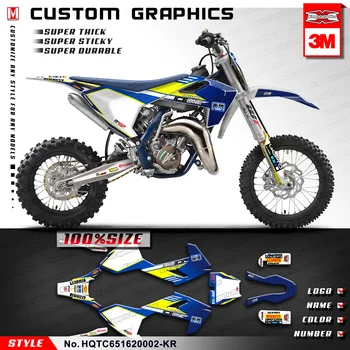 

KUNGFU GRAPHICS Dirt Bike Sticker Supercross Decal Racing Protector for husqvarna TC65 TC 65 2016 2017 2018 2019 2020
