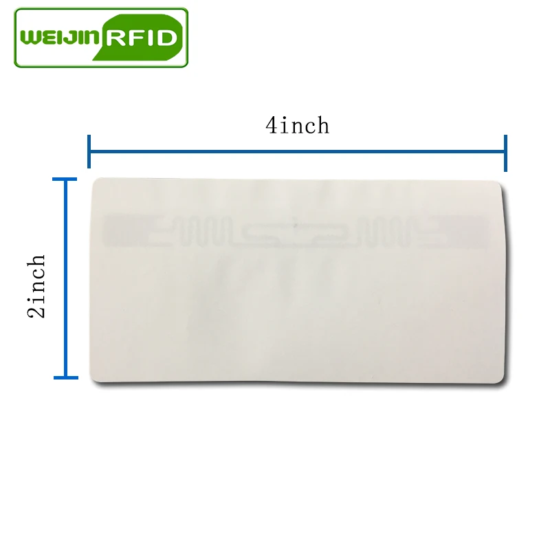 Rfid метка UHF наклейка Alien 9640 бумага с покрытием 915mhz868mhz 860 960MHZ H3 EPC 6C 50 шт. Бесплатная