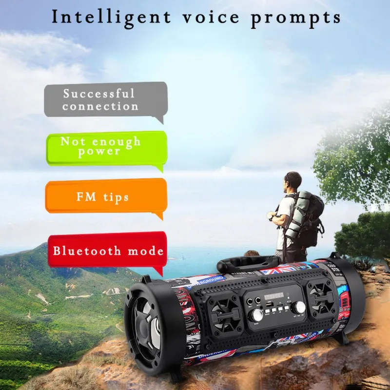 Hifi портативный bluetooth динамик fm-радио Move KTV 3D Звуковая система звуковая панель сабвуфер Портативная колонка bluetooth динамик fm-радио