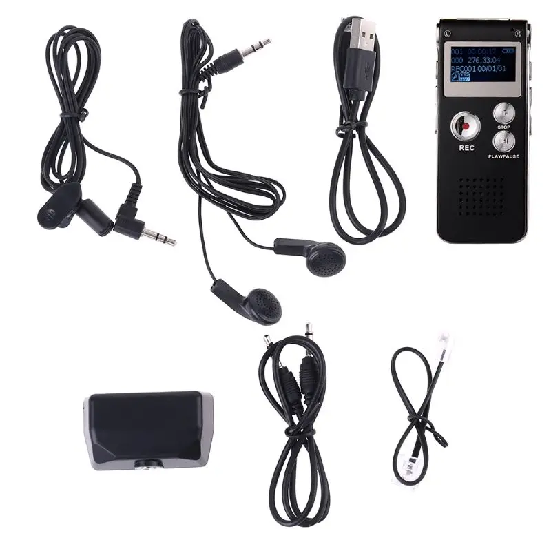 8GB Клип USB Цифровой диктофон Аудио Диктофон Запись Ручка MP3 плеер