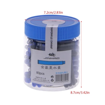

Blue Black Ink Cartridges For Fountain Pen Refillable Bag Standard 2.6mm