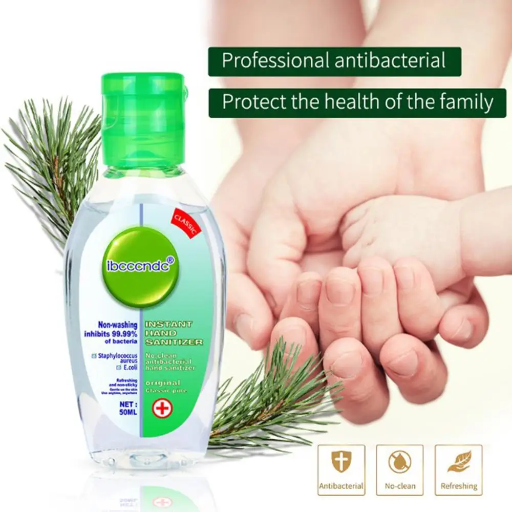 

50ml Hand Sanitizer Antibacterial Hand Gel Travel Portable Gel Anti-Bacteria Moisturizing Liquid Disposable No Clean Waterless