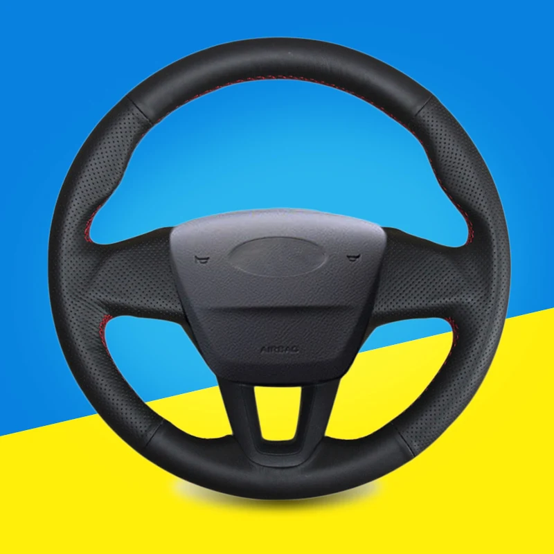 Автомобильная оплетка на руль для Ford Focus 3 2015 2018 самодельный автомобильный чехол