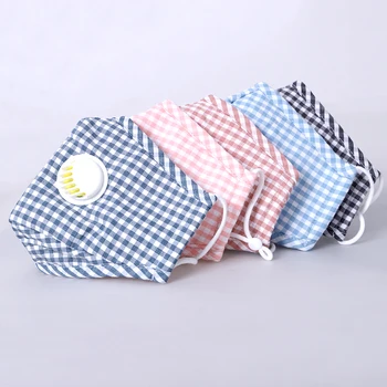 

Adult Plaid Solid Color Masks 2020 Newest Anti Dust Masks Windproof High Quality Male Female Breathable Striped lattice Masks
