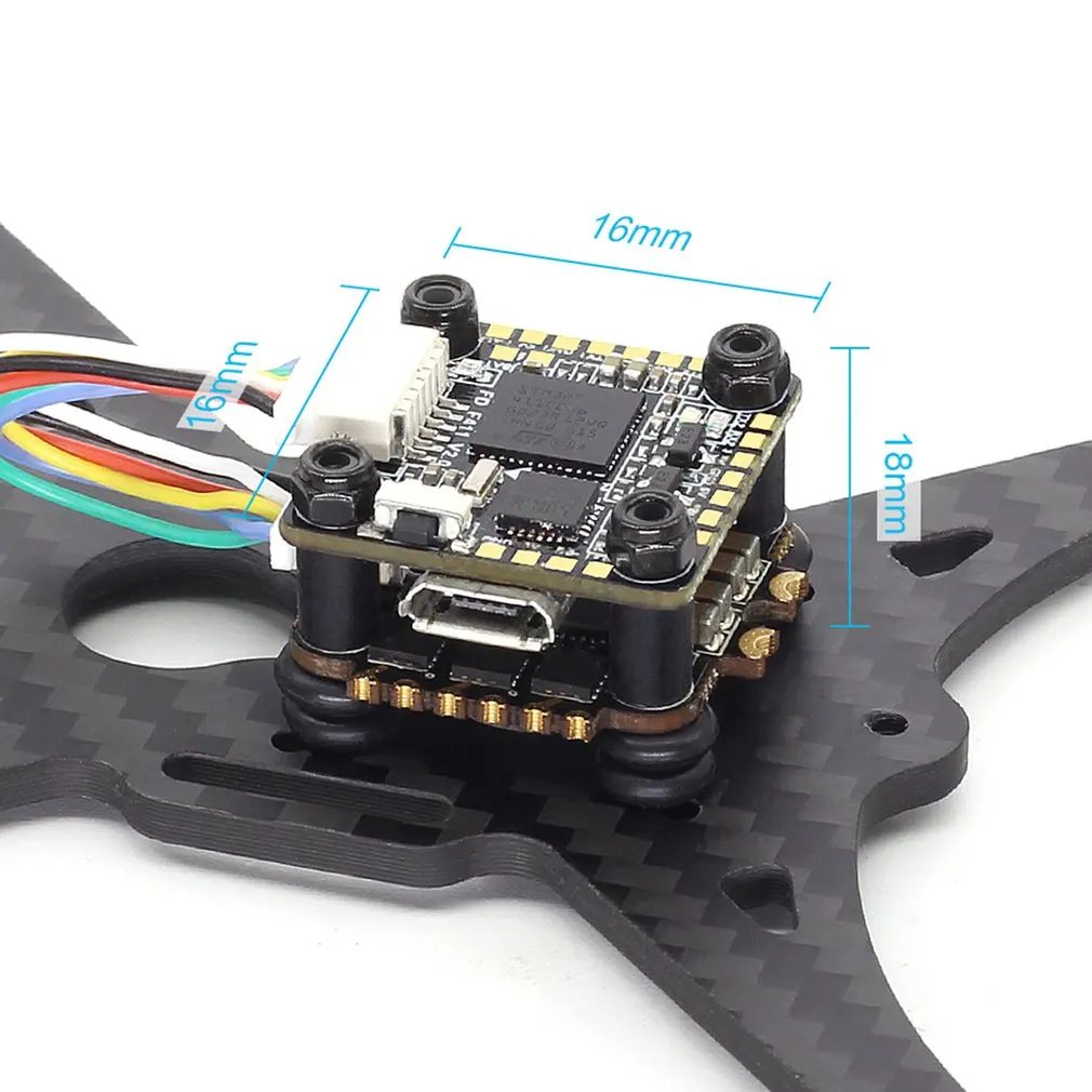 HGLRC FD413 стек Fly Tower 16x16 2-4S Контроллер полета 13A BLS 4 в 1 ESC для радиоуправляемого дрона FPV гоночный Запчасти Аксессуары
