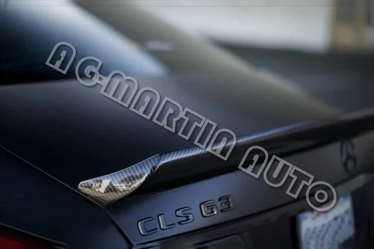Углеродное волокно авто задний багажник спойлер заднего багажника, крыла для Mercedes-Benz CLS class W218 CLS300 CLS350 63 AMG 2012