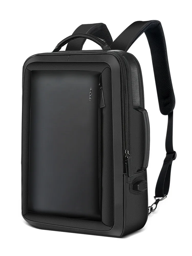 

JIULIN Best Professional Men Business Backpack Travel Waterproof Slim Laptop Backpack School Bag Office Men Backpack Bag Leather
