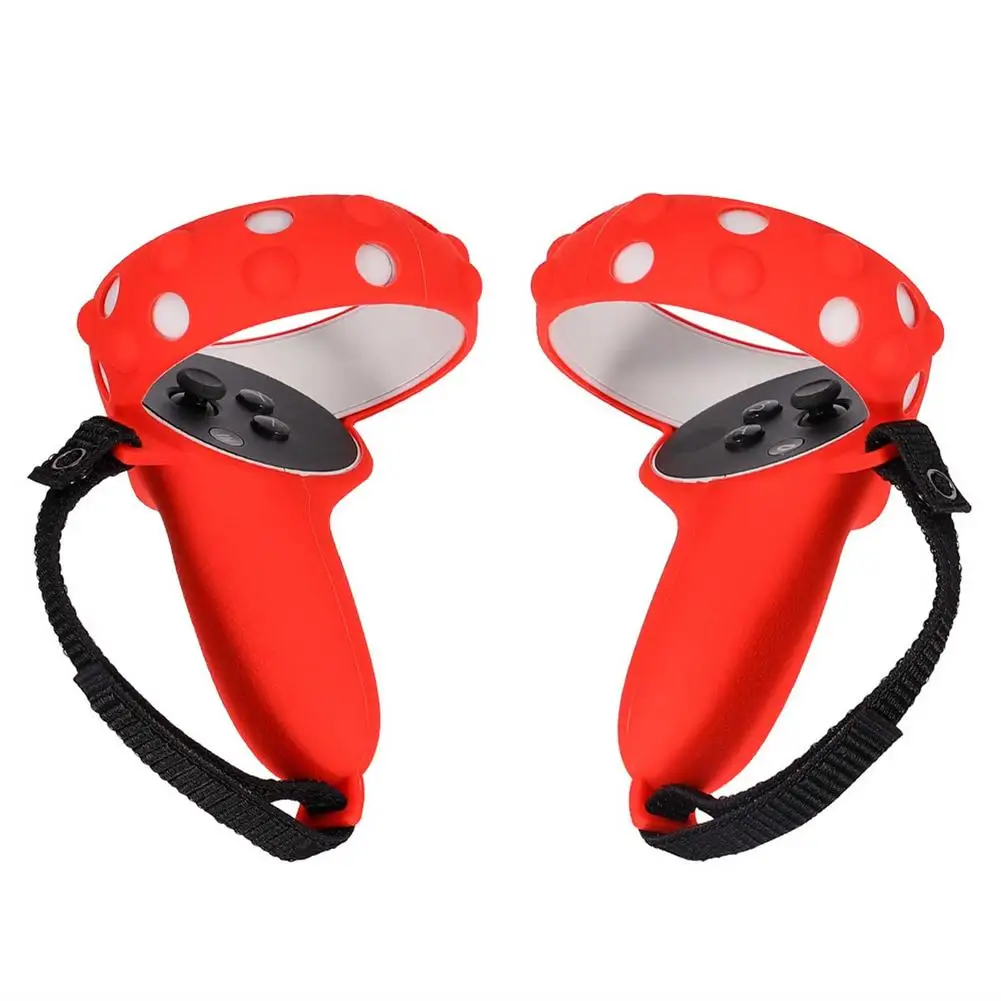 VR Accessories Controller Silicone Grip Protective Cover For Oculus Quest 2 VR Touch Controller Case With Knuckle Strap Handle		VR Accessories Controller Silicone Grip Protective Cover For Oculus Quest 2 VR Touch Controller Case With Knuckle Strap Handle 