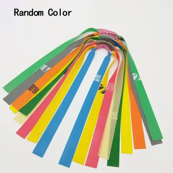 

Outdoor Slingshot Powerful Elastic Flat Rubber Band Hunting Sports Catapult Kit Set Practical Thickness 0.65mm 10Pcs/lot