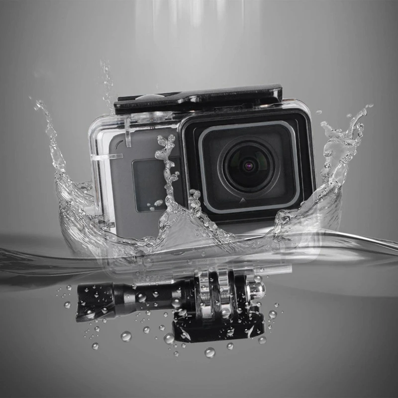 Чехол для дайвинга для Gopro Hero 7 Белый Серебряный Водонепроницаемый защитный чехол для камеры
