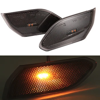 

LED Turn Signal Side Marker Light Smoked Lens Front Fender Parking Lamp for Jeep Wrangler JL 2018 2019