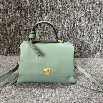 

The First Layer Cowhide Handbags Fashion Hit Color Women's Single Shoulder Bag Cowhide Lock Bag Atmosphere Channels Handbags