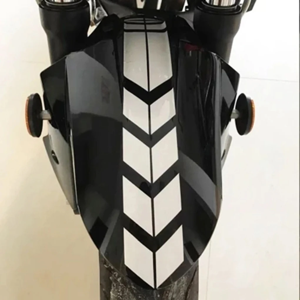 

Motorbike Striped Sticker Motorcycle Fender Reflective Sticker Waterproof Moto Decal Tattoo Prevent Scratch