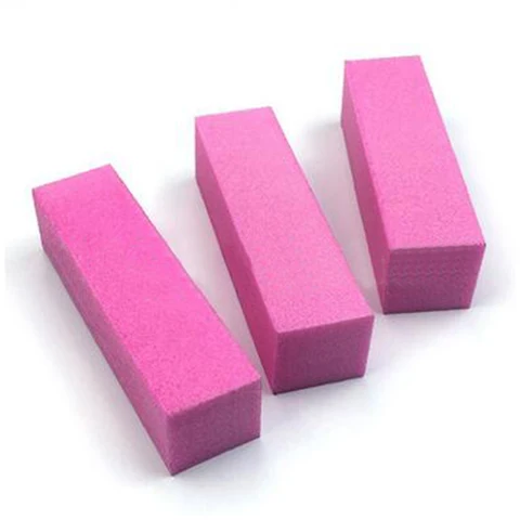 10 Pcs pink Nail Art Buffer File Block Pedicure Manicure Buffing Sanding Polish