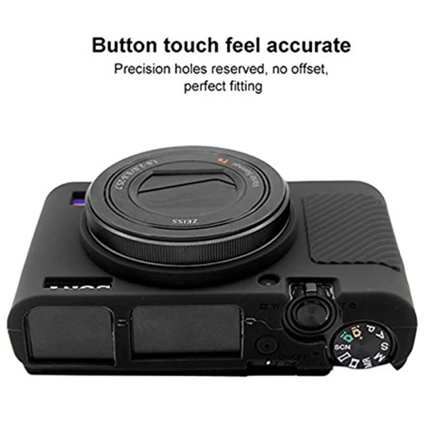 PULUZ мягкий силиконовый защитный чехол для sony RX100 III/IV/V(черный