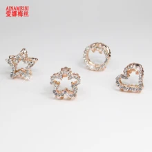 AINAMEISI, украшения для волос для девочек, стразы, шпильки для волос, маленькие когти для волос, краб, простая геометрическая форма, модные аксессуары для волос для женщин