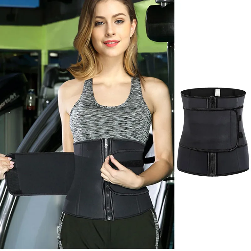 

Waist Trainer Body Shaper Neoprene Belt Sweat To Lose Weight Woman Tummy Control Modeling Strap Slimming Sweat Fat Burning Belt