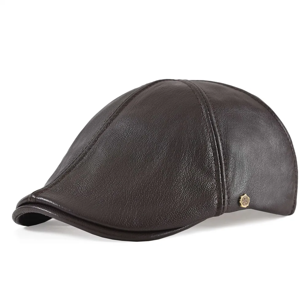 leather newsboy cap uk