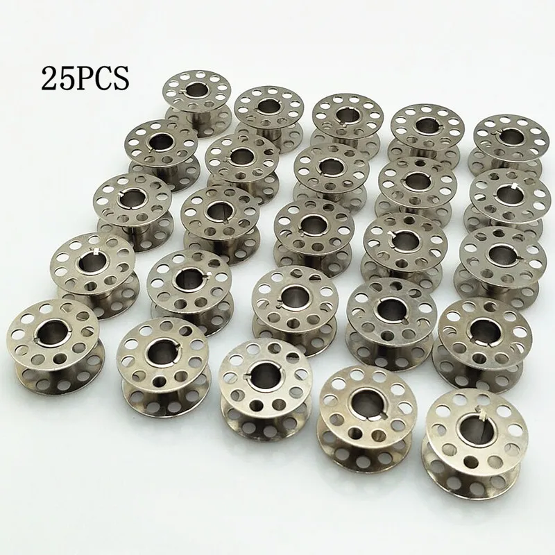 High Quality 20PCS Metal Bobbins Spool Sewing Craft Tool Stainless Steel Sewing  Machine Bobbins Spool for Brother Janome Singer - AliExpress